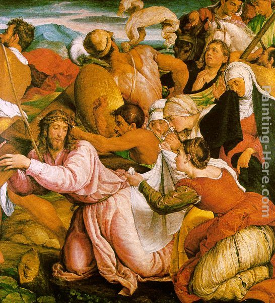 The Way to Calvary painting - Jacopo Bassano The Way to Calvary art painting